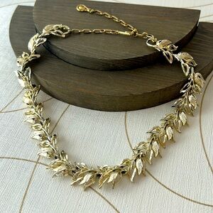 Coro Gold Toned Choker Necklace